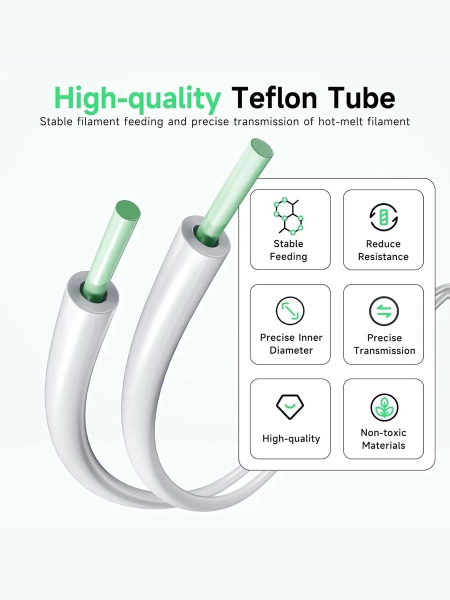 Трубка из ПТФЭ PTFE для Bambu Lab P1P AMS A1 2M Серая