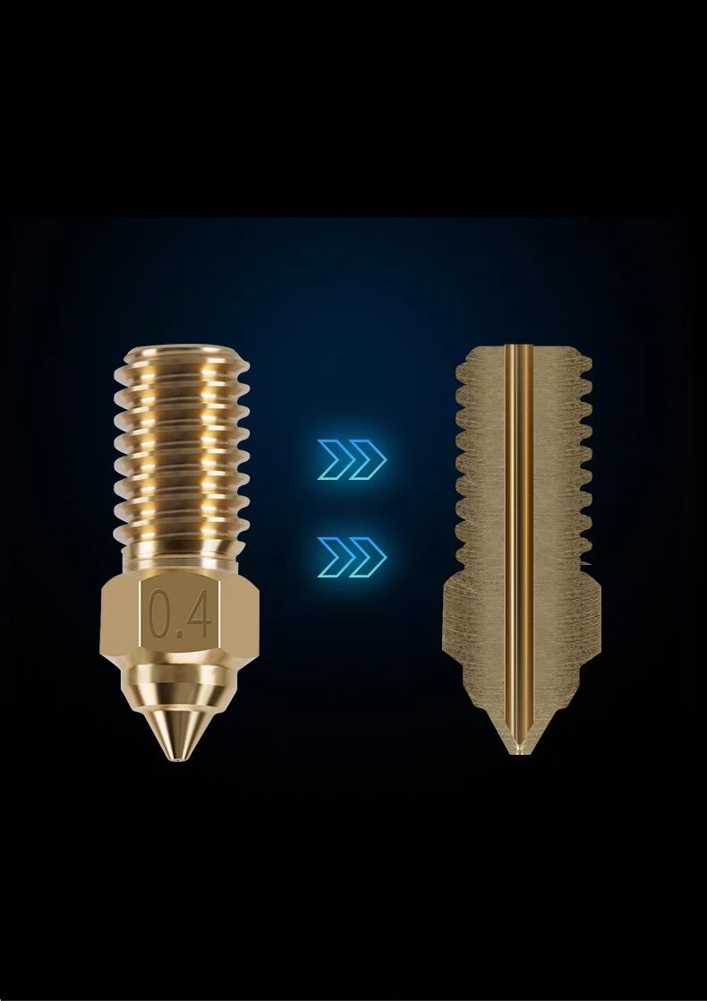 Сопло для 3D принтера Elegoo neptune 4, 4 pro латунь 0,6 мм