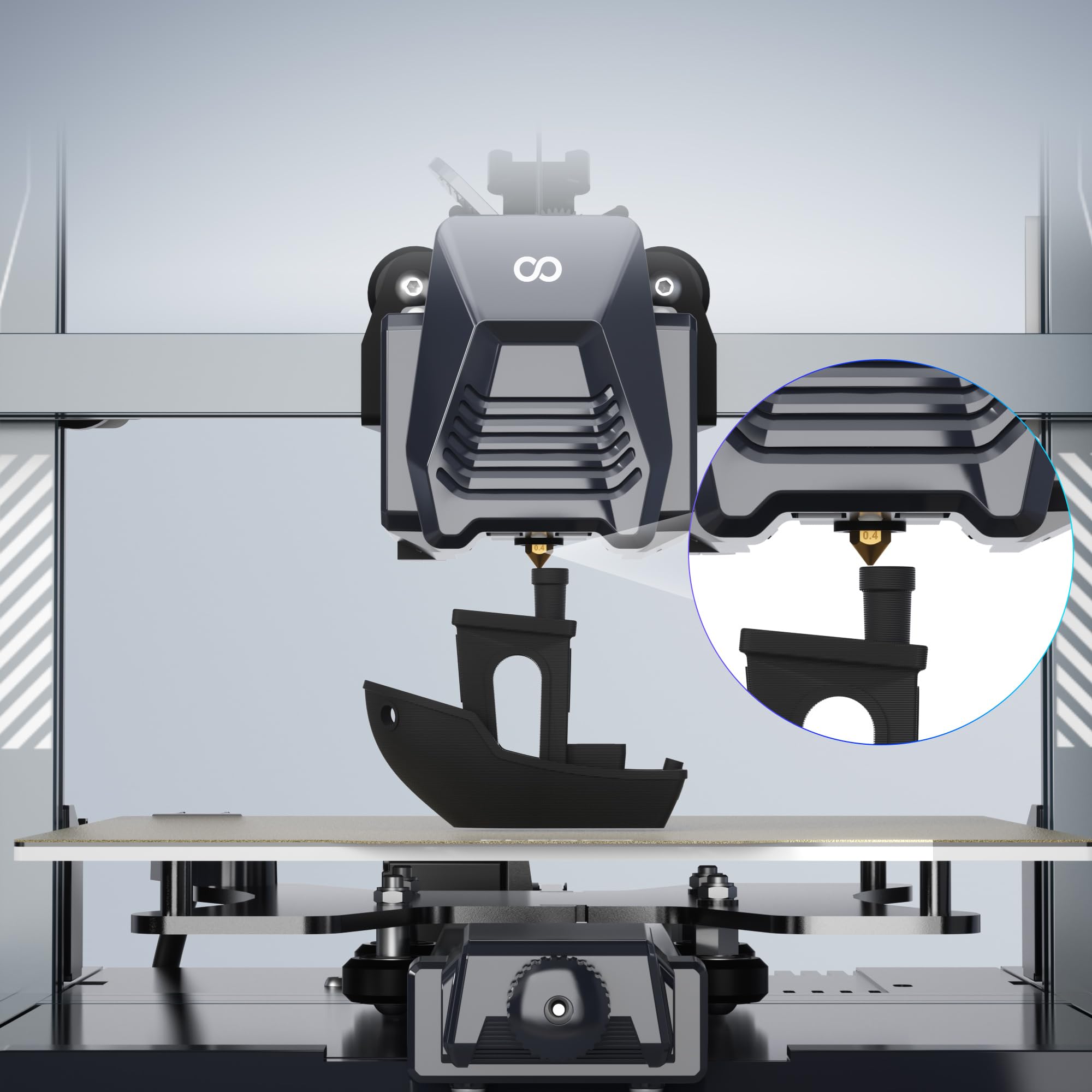 Сопло для 3D принтера Elegoo neptune 4, 4 pro латунь 0,6 мм